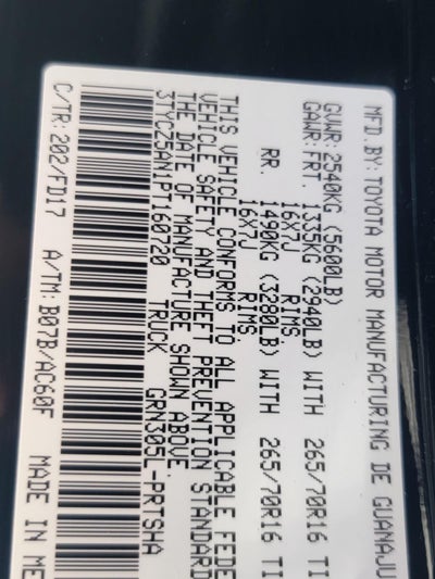 2023 Toyota Tacoma 4WD TRD Off-Road