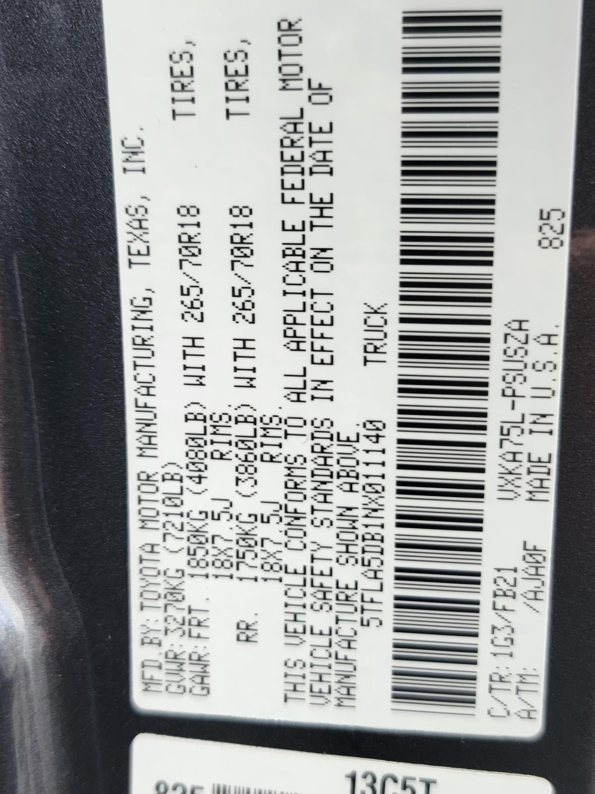 2022 Toyota Tundra 4WD SR5