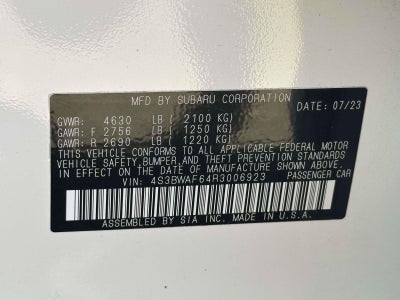 2024 Subaru Legacy Premium AWD