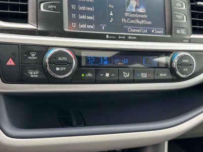 2019 Toyota Highlander XLE V6 AWD (Natl)