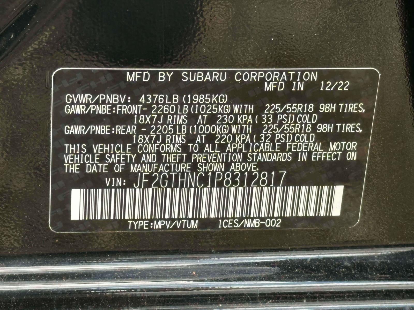 2023 Subaru Crosstrek Limited CVT