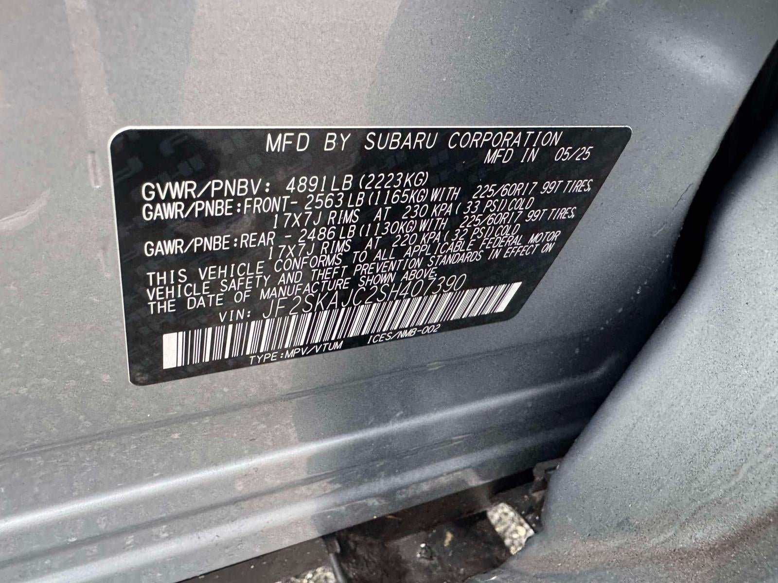 2025 Subaru Forester Wilderness CVT