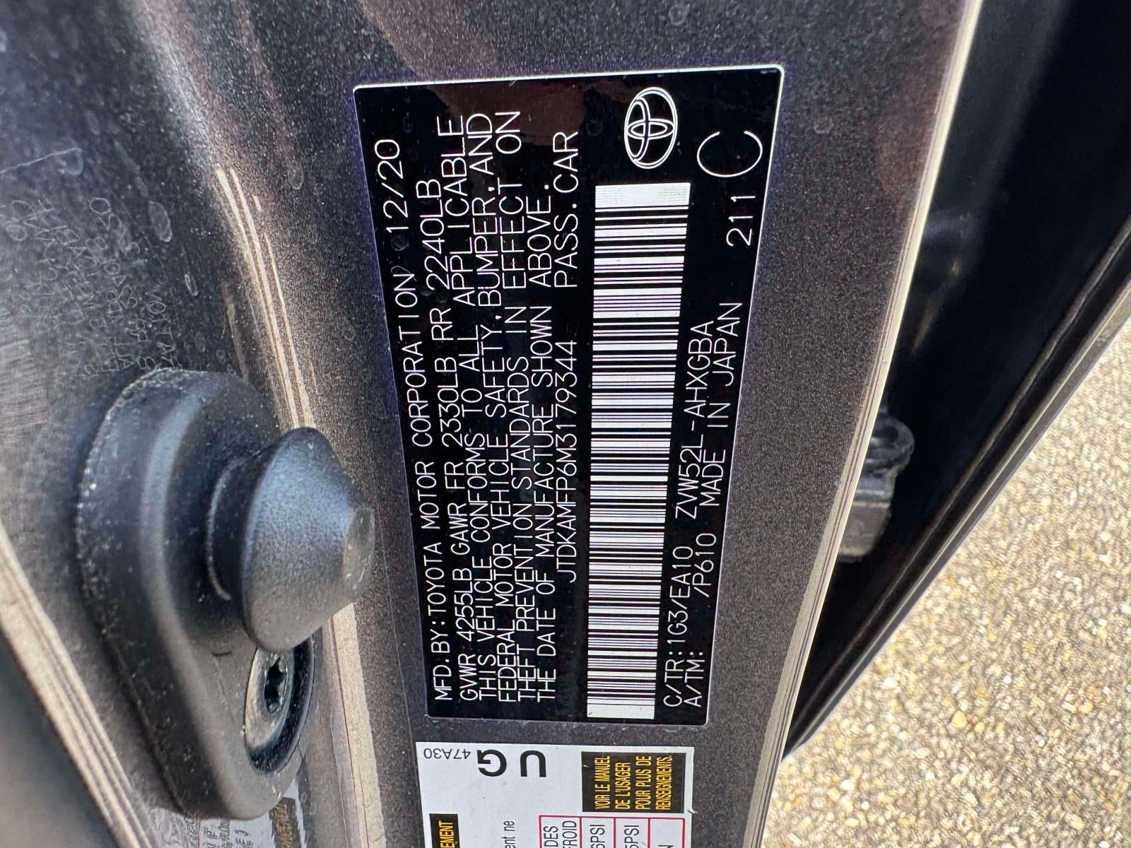 2021 Toyota Prius Prime XLE (Natl)