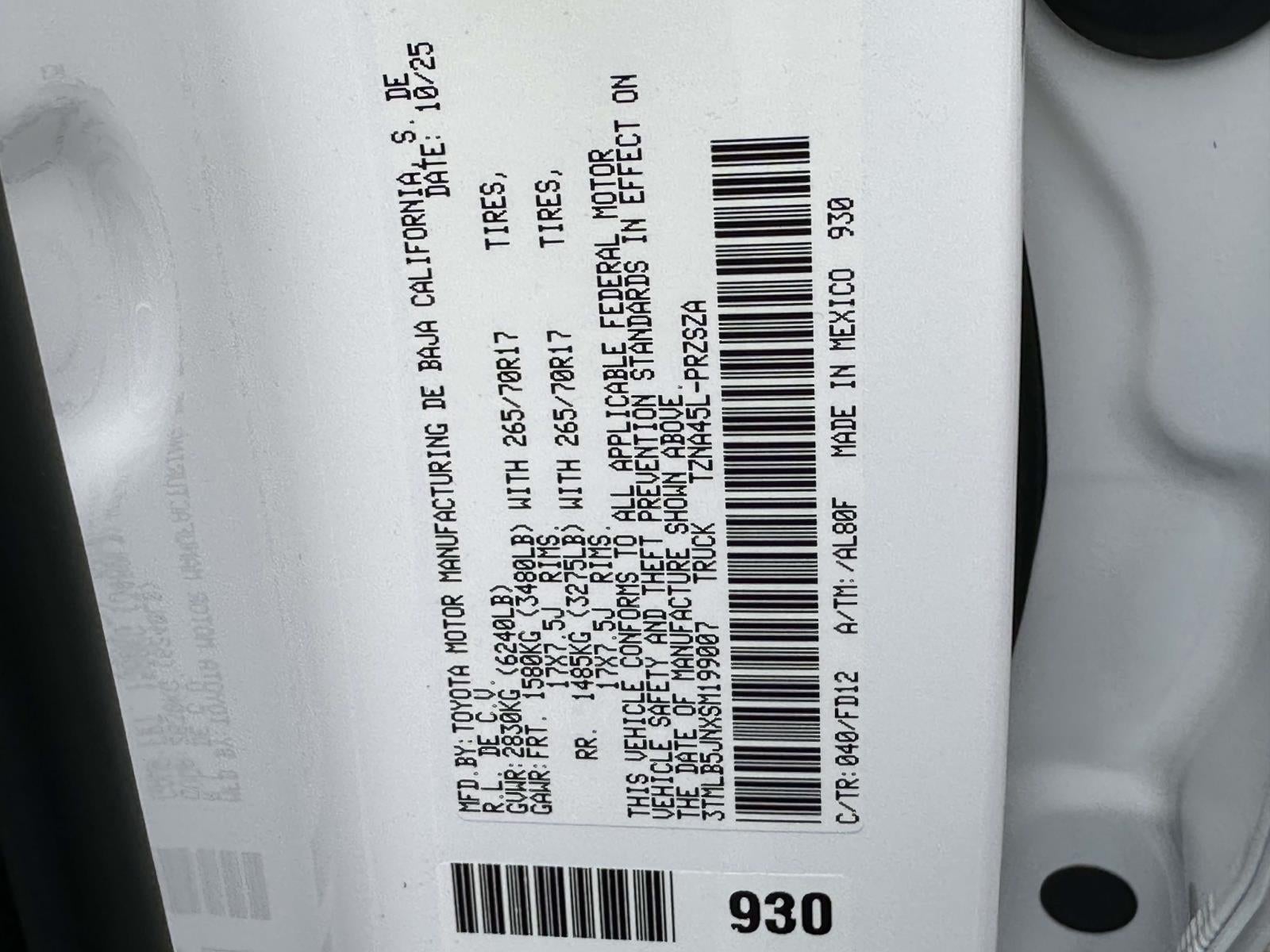 2025 Toyota Tacoma TRD Off-Road