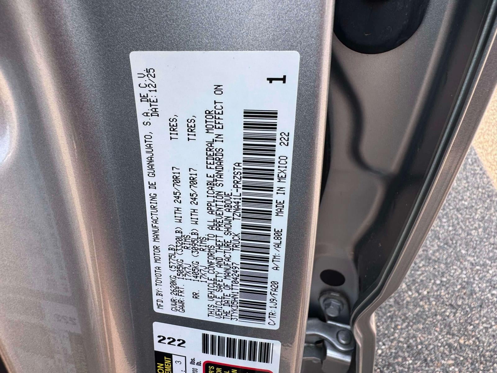 2026 Toyota Tacoma SR
