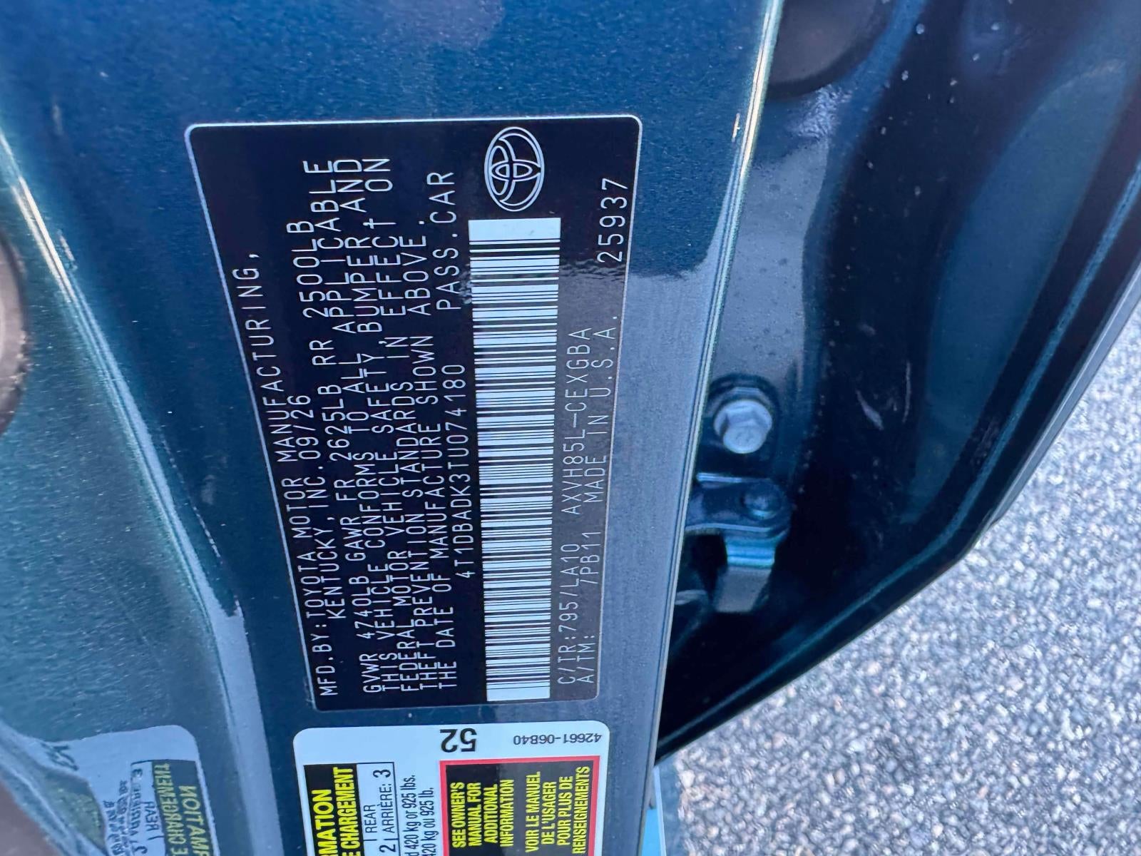 2026 Toyota Camry XLE AWD