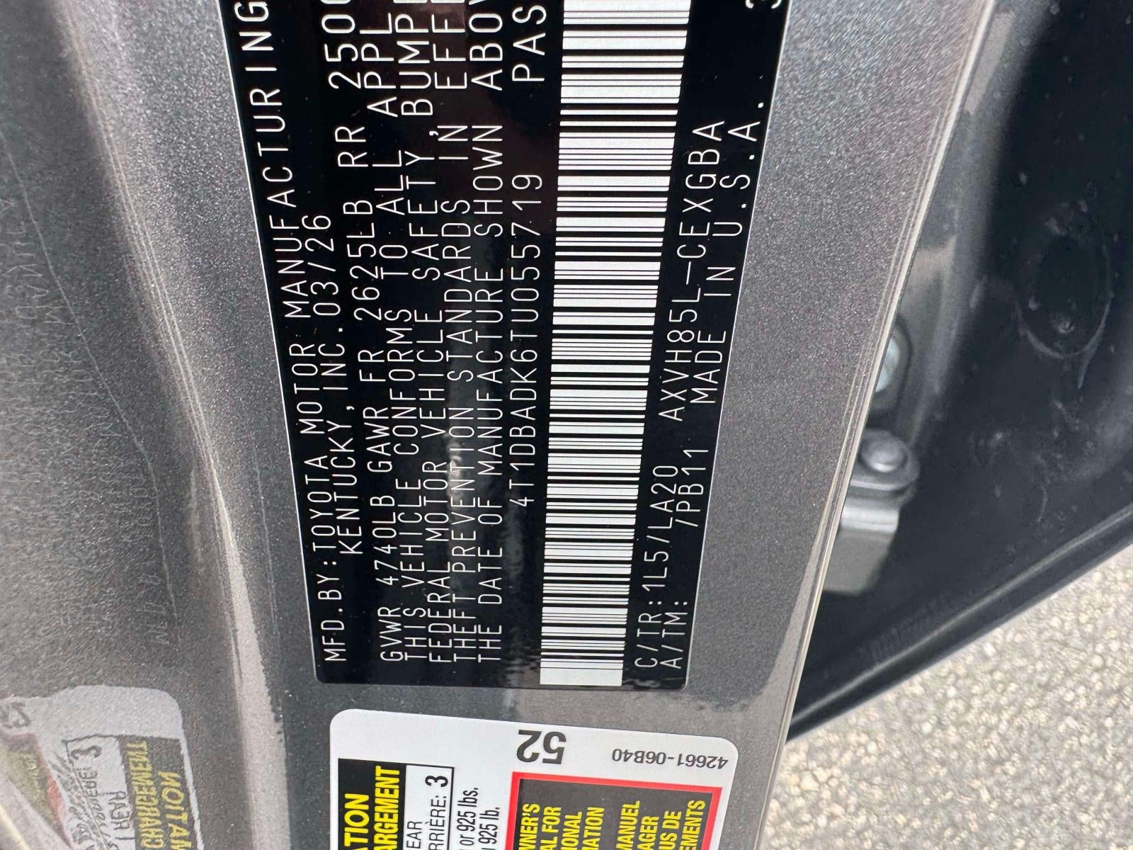 2026 Toyota Camry XLE AWD
