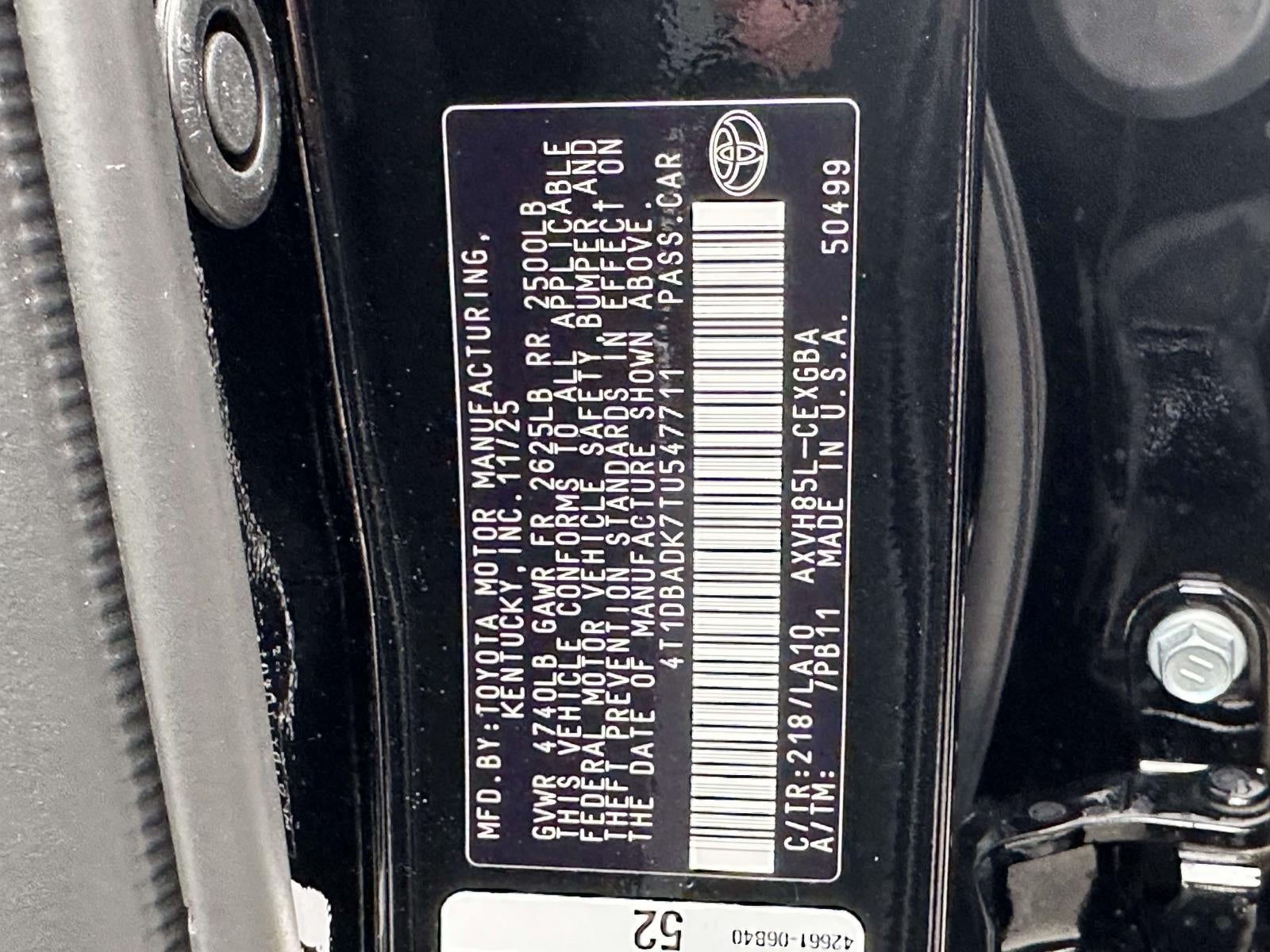 2026 Toyota Camry XLE AWD