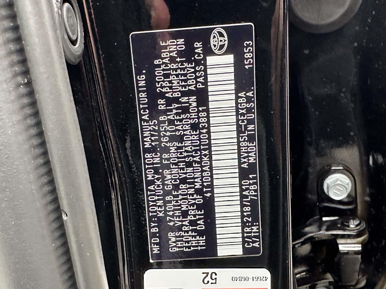 2026 Toyota Camry XLE AWD