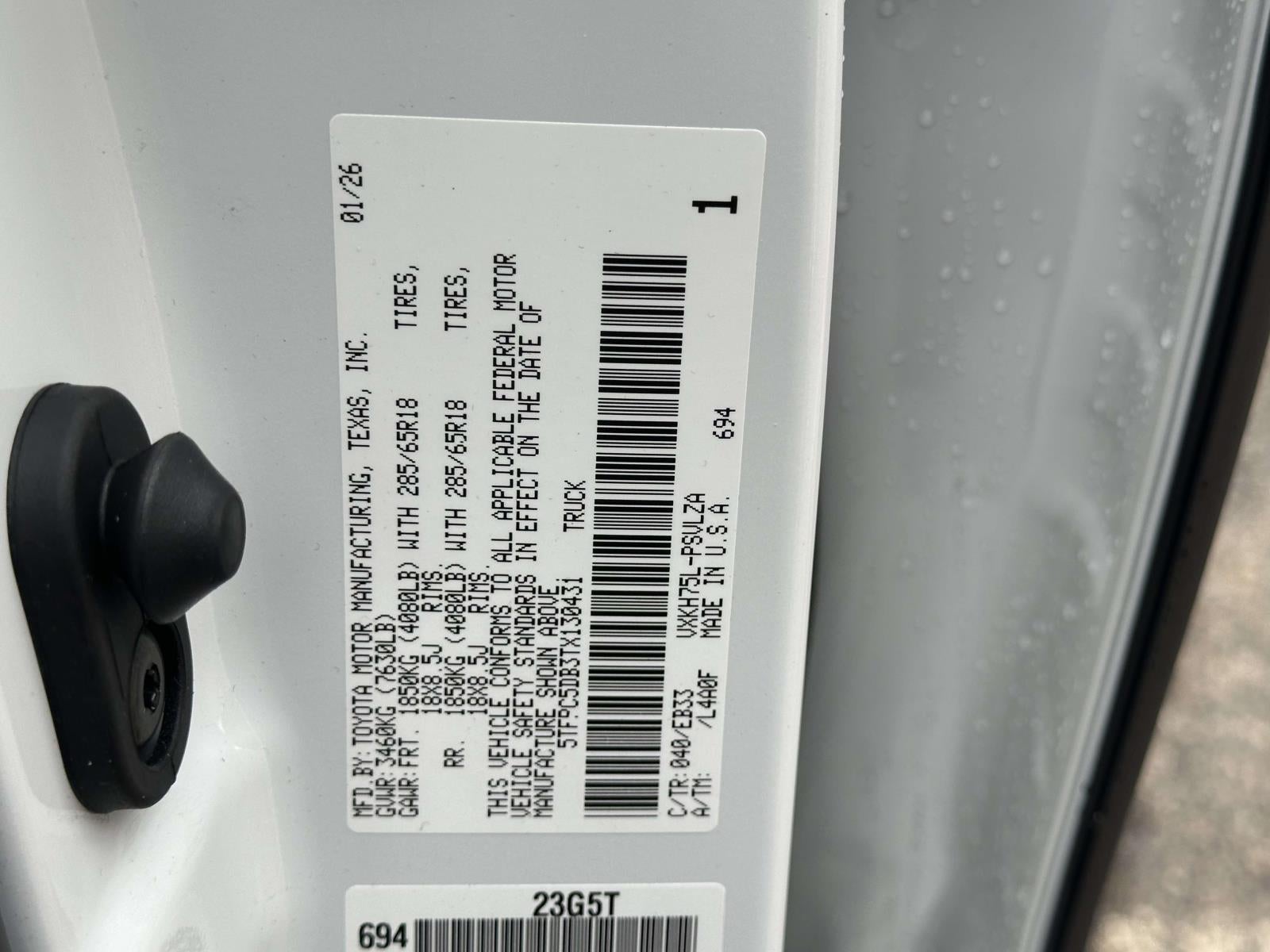 2026 Toyota Tundra i-FORCE MAX Tundra TRD Pro