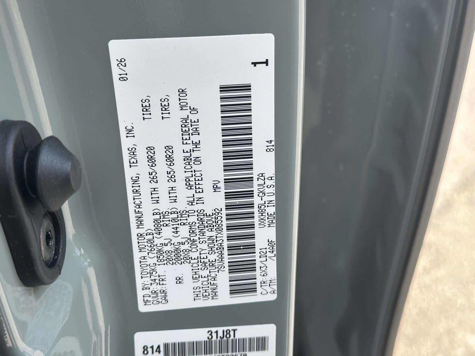 2026 Toyota Sequoia Limited