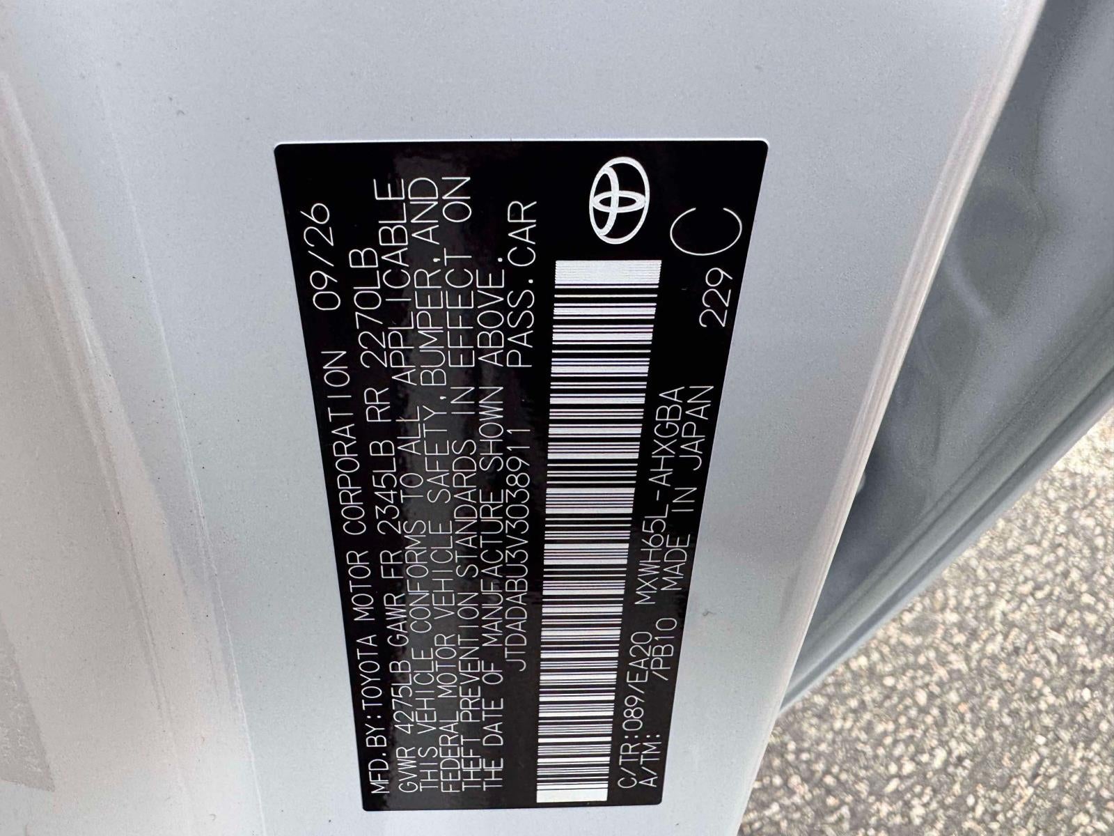 2027 Toyota Prius XLE AWD