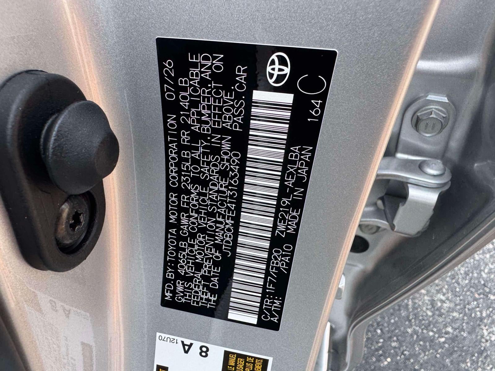 2026 Toyota Corolla Hybrid LE