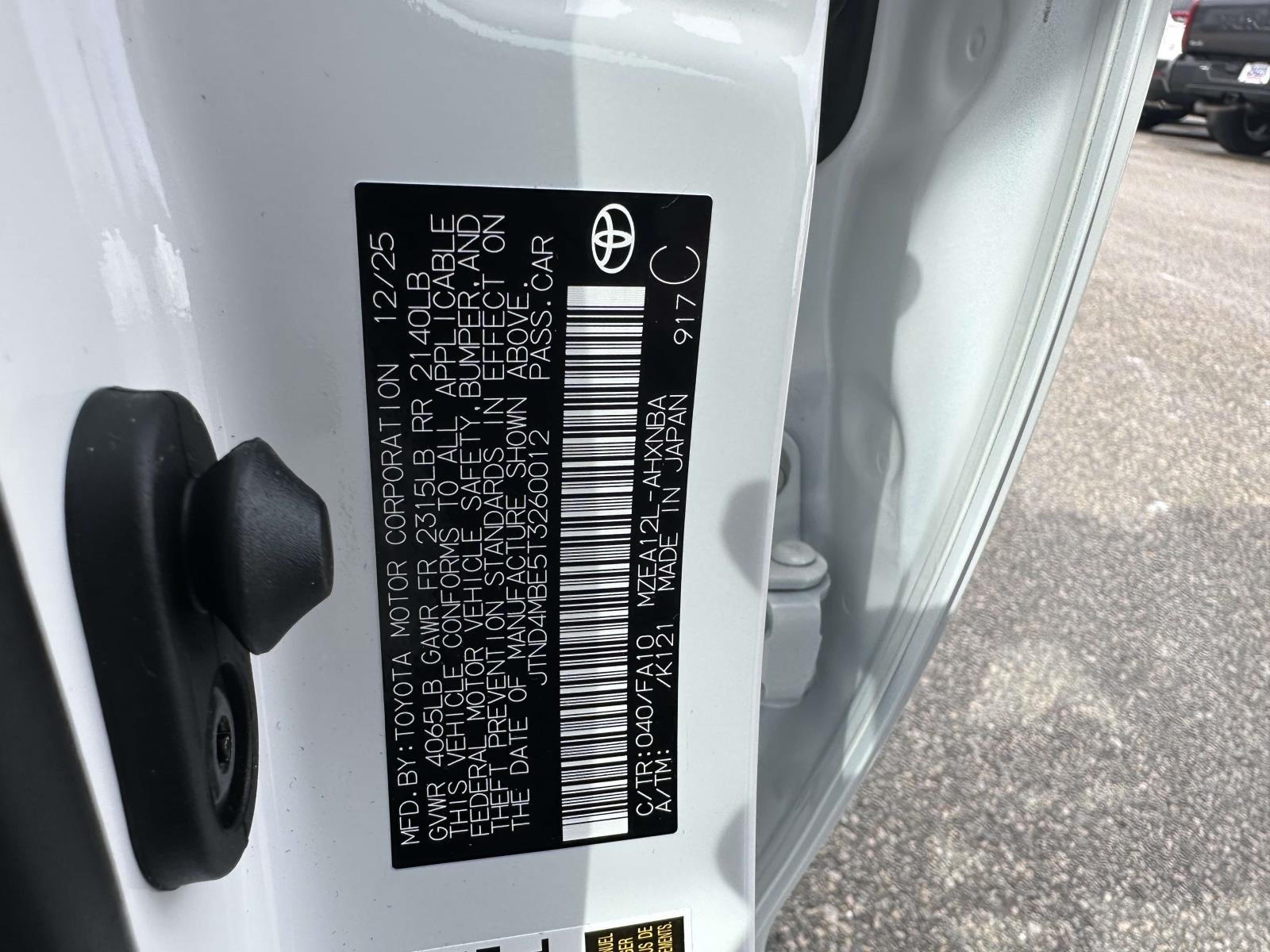 2026 Toyota Corolla Hatchback SE