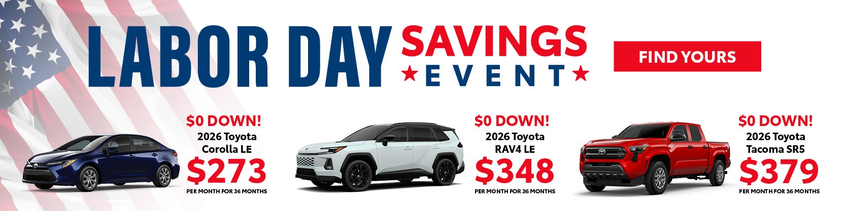 Toyota September Incentives