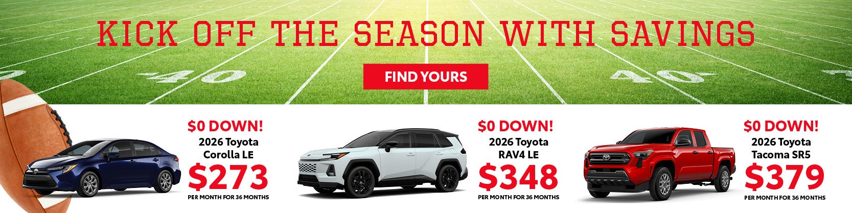 Toyota September Incentives