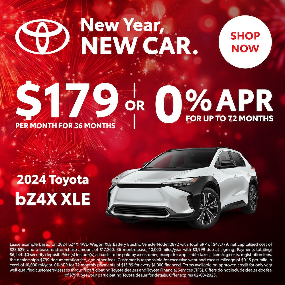 bZ4X Lease / APR | Toyota World of Clinton Specials Clinton, NJ